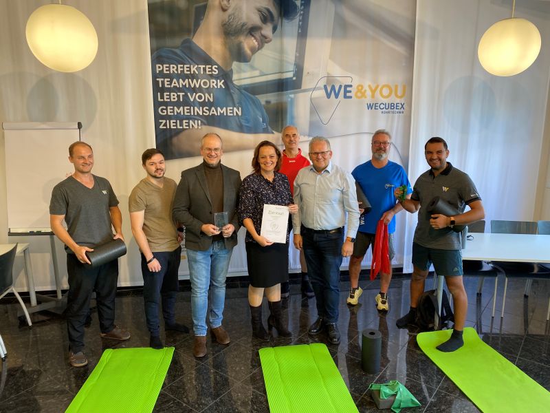 Gütesiegel „Gesunder Arbeitgeber“ als Ergebnis einer tollen Zusammenarbeit